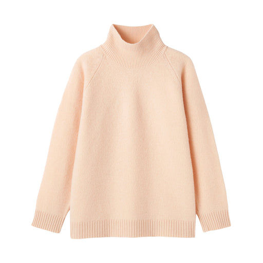 Labo Yak Blend Turtleneck Sweater Light Orange MUJI