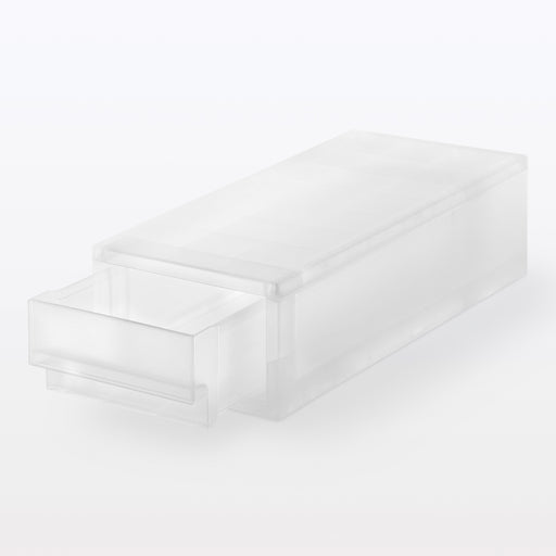 Polypropylene Drawer - Shallow (W7.1 x D15.7 x H4.3") MUJI