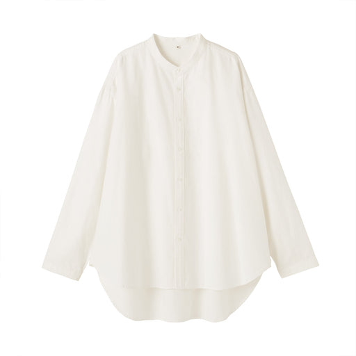 Labo Brushed Twill Relaxed Shirt Off White MUJI