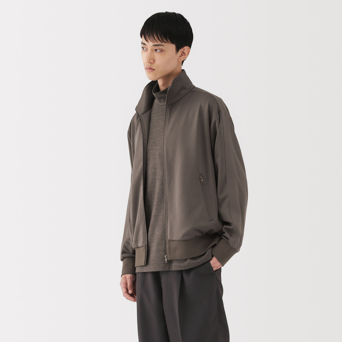 Labo Polyester Track Jacket | Men's Activewear | MUJI USA
