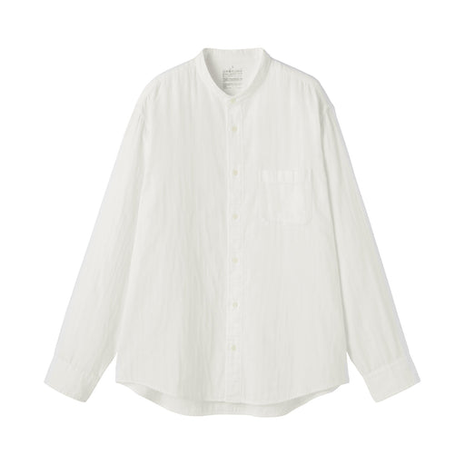 Kapok Blend Double Gauze Shirt White MUJI
