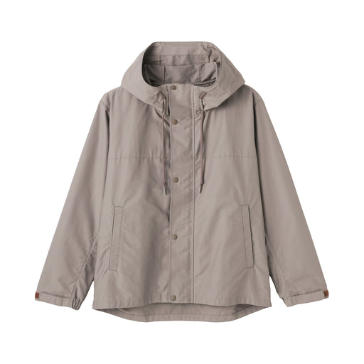 Water Repellent Hooded Jacket Mocha Brown MUJI