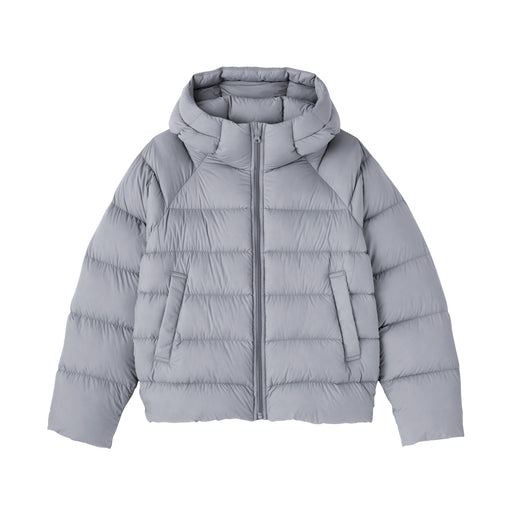 Lightweight Down Hooded Jacket Lavender MUJI