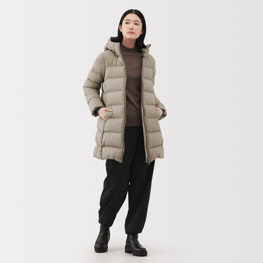 Lightweight Down Hooded Coat MUJI
