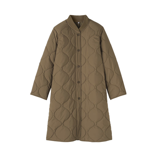Padded Quilted Coat Dark Beige MUJI