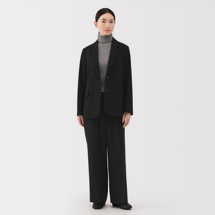 トゥデイフル Ecoleather Tailored Jacket Lace Applique Contrast Tailored Tuxedo Jacket | Karen Millen