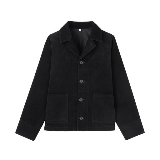Kapok Blend Corduroy Jacket Black MUJI