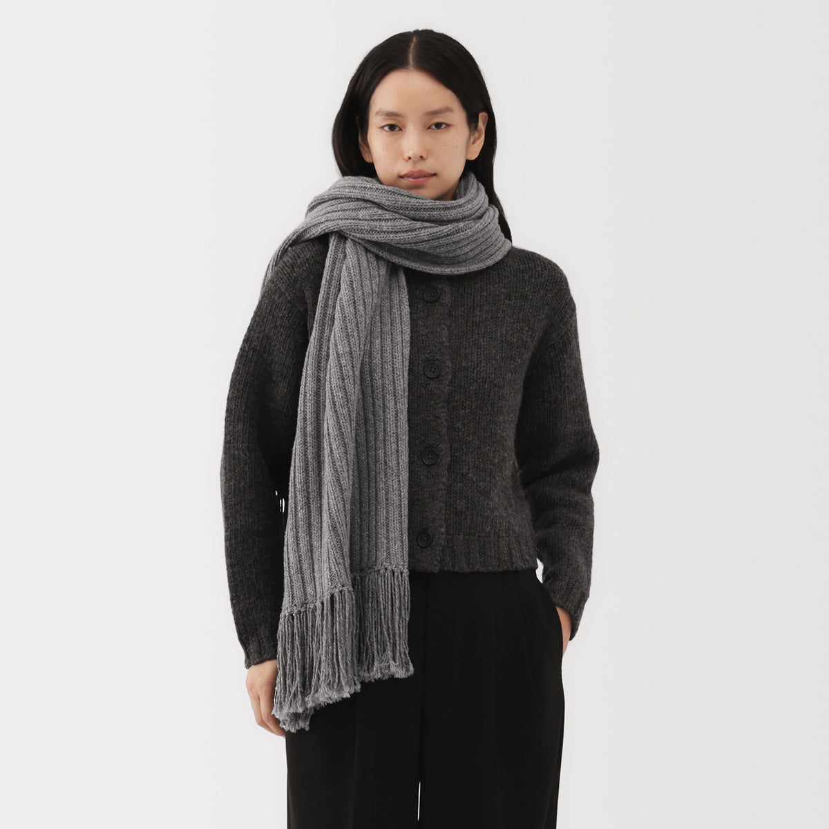 【MUJI Labo】メリノウールローゲージストール 4547315928392_02_org_1200x1200