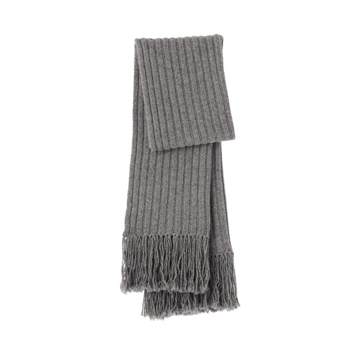 Labo Merino Wool Low-Gauge Stole Gray MUJI