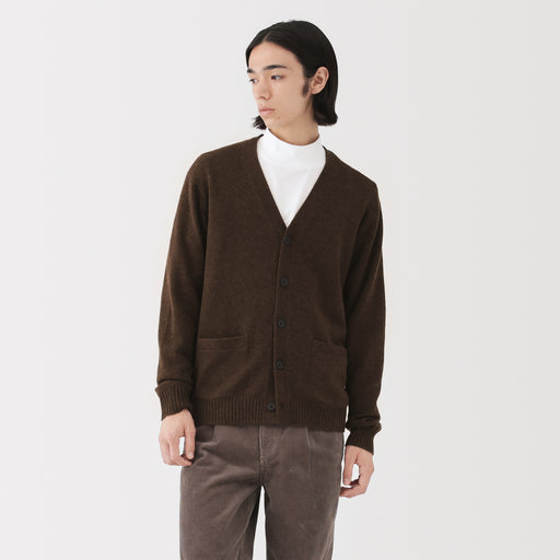 Wool V-Neck Cardigan MUJI