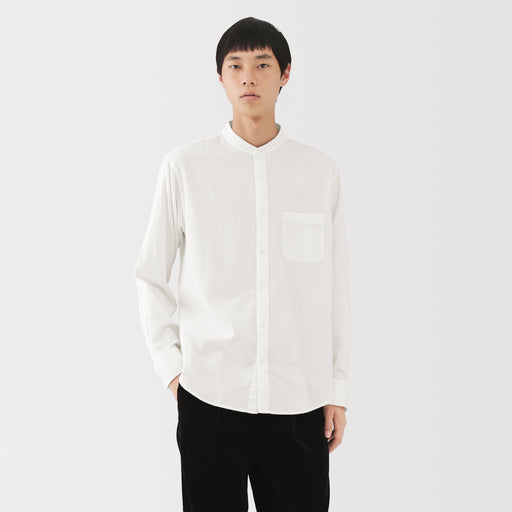 Flannel Stand Collar Shirt MUJI