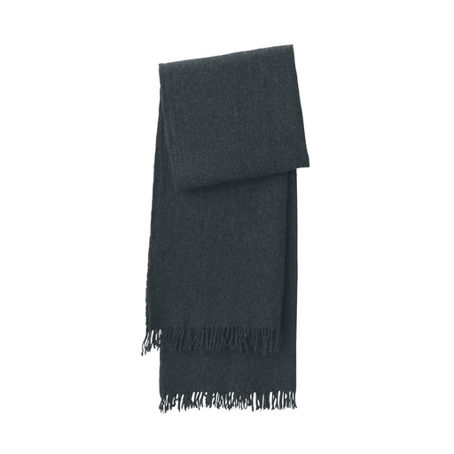 Fluffy Wool Blanket Stole Charcoal Gray MUJI
