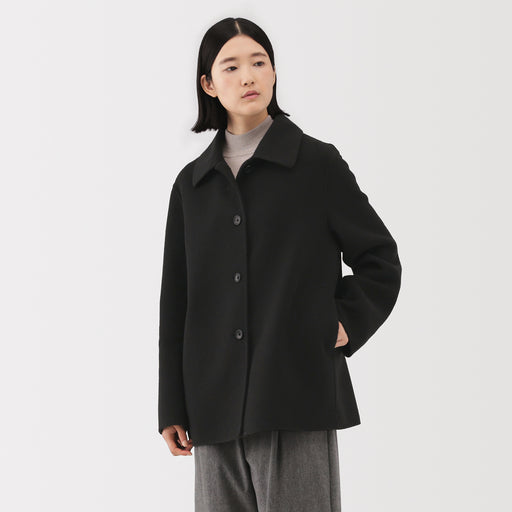 Wool Blend Short Coat MUJI