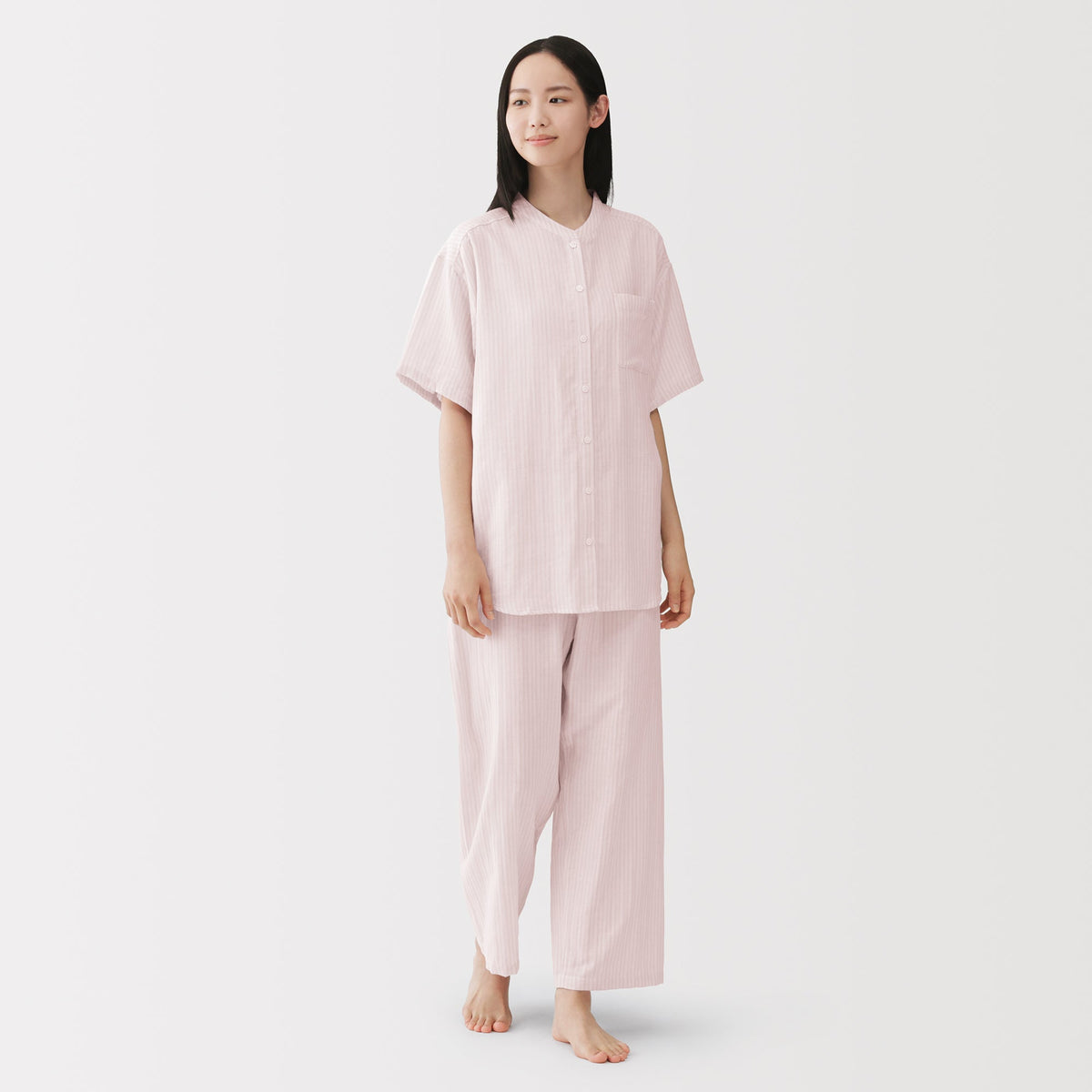 Side Seamless Light Gauze Pajamas | Loungewear | MUJI USA