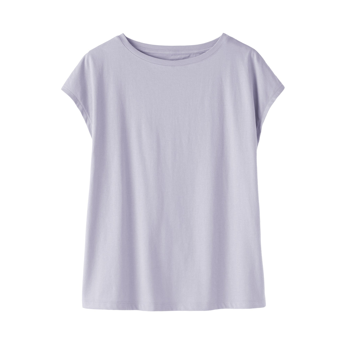 Jersey French Sleeve T-Shirt Light Purple MUJI