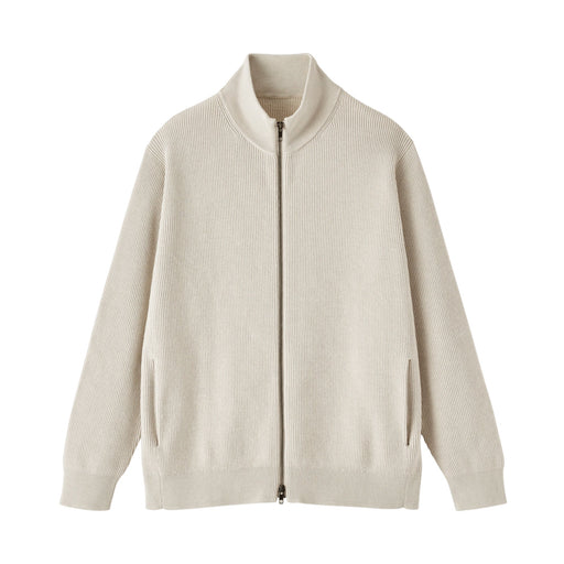 #26SS [import] Cotton Blend Full-Zip Cardigan Ivory MUJI