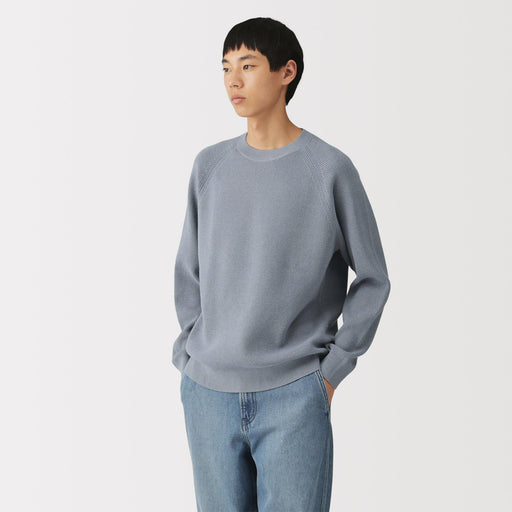 #26SS [import] Cotton Blend Waffle Sweater MUJI