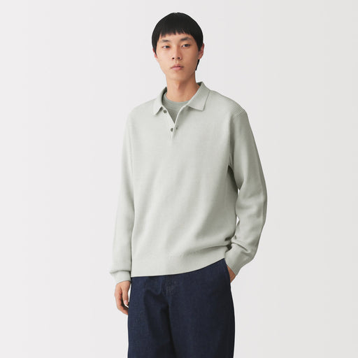 #26SS [import] Cotton Blend Polo Sweater MUJI