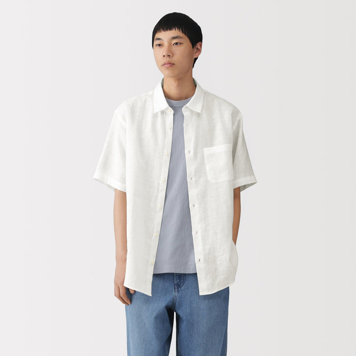 muji dress shirt Men's Broadcloth Long Sleeve Shirt