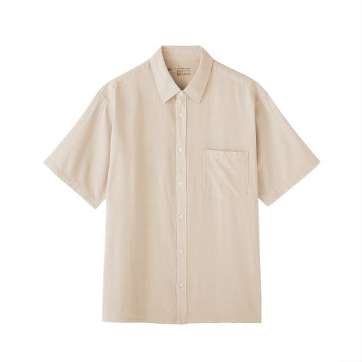 Madras Check Shirt Beige Check MUJI