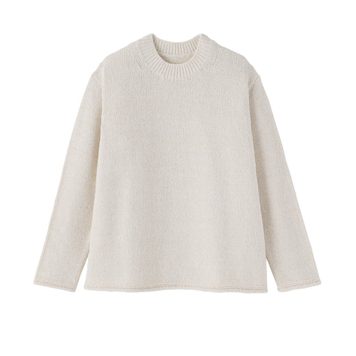 Labo Cotton Blend Loop Yarn Sweater Ivory MUJI