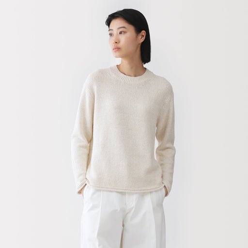 Labo Cotton Blend Loop Yarn Sweater MUJI