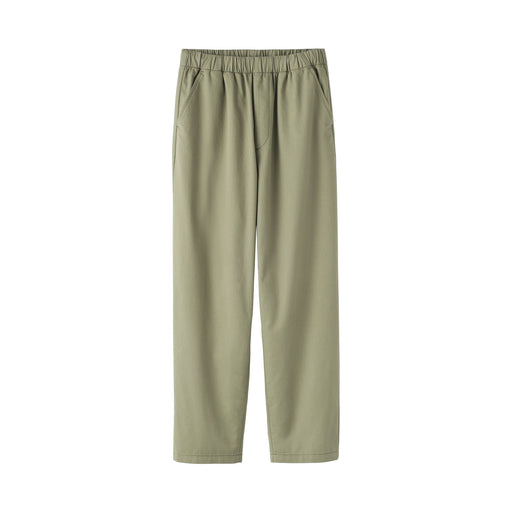 Washed Cotton Easy Pants Khaki Green MUJI