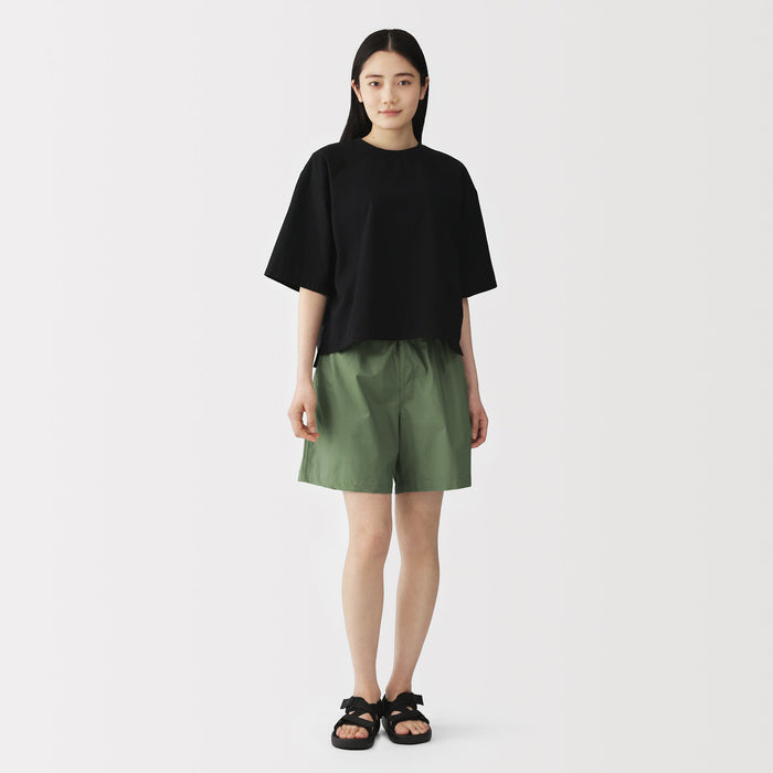 Mujo Ys Broadcloth Shorts | Women's Short Pants | MUJI USA