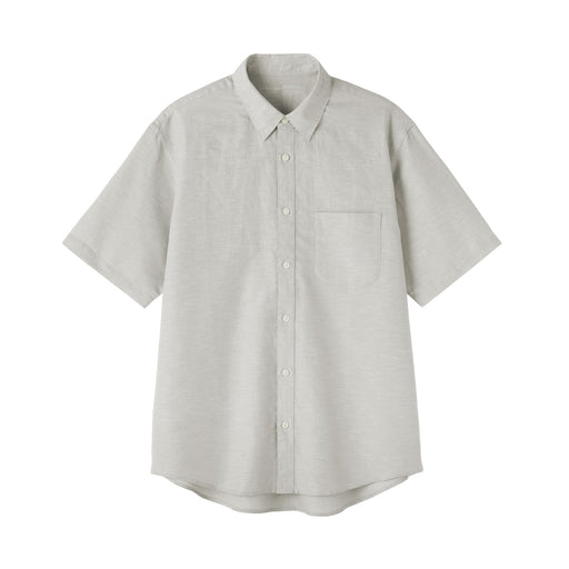 Hemp Cotton Shirt Light Gray MUJI