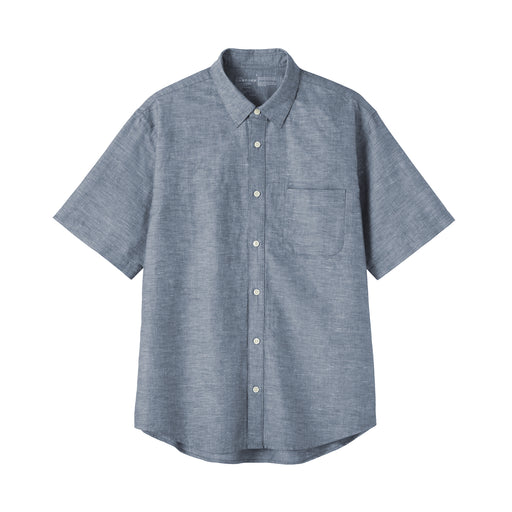 Hemp Cotton Shirt Blue MUJI