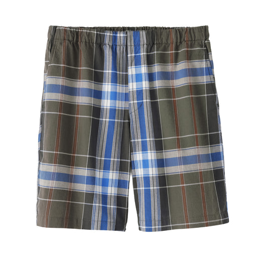 Madras Cotton Easy Shorts Mocha Brown Check MUJI