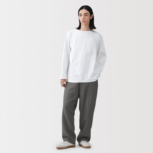 Hemp Cotton Twill Straight Pants MUJI