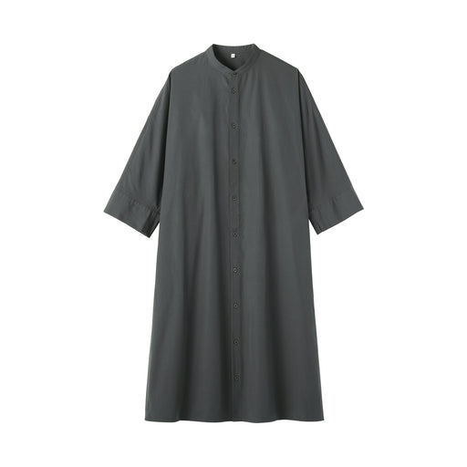 Labo Poplin Shirt Dress Dark Gray MUJI