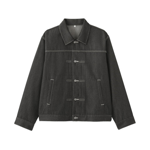 Labo Recycled Polyester Denim Jacket Dark Navy MUJI