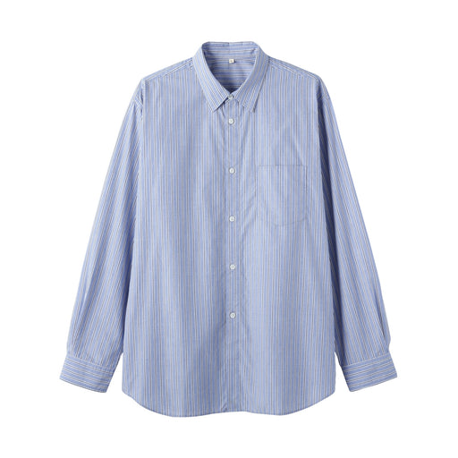 Labo Poplin Shirt Light Blue Stripe MUJI