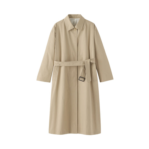 Labo Cotton Single Breasted Coat Beige MUJI