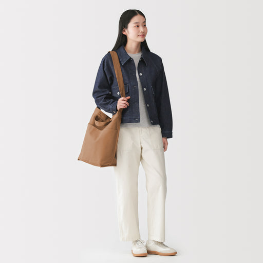 #WK51 Canvas Shoulder Tote Bag EG0EEA6S MUJI