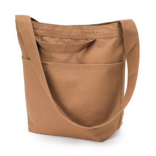 #WK51 Canvas Shoulder Tote Bag EG0EEA6S Camel MUJI