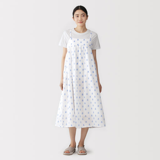 #26SS Block Print Cami Dress BC2QM26S (delete variants) MUJI