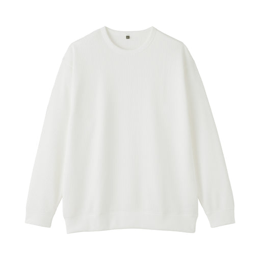UV Protection Waffle T-Shirt Off White MUJI