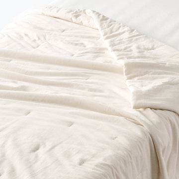 Cotton Cool Touch Thin Duvet - Double Ivory MUJI