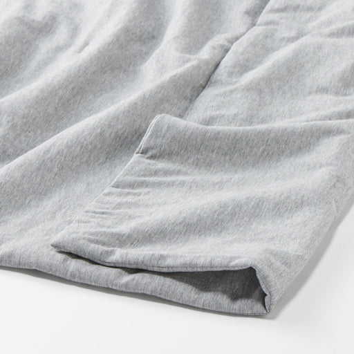 Cotton Cool Touch Thin Duvet - King Gray MUJI