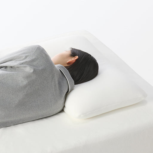Washable Cover Plump Low Pillow (W16.5 x L26.4") MUJI