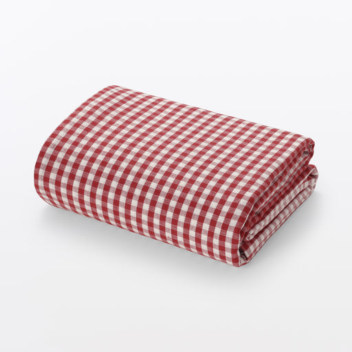 #WK13 YL - Indian Cotton Tablecloth - Off-white x Red MDV34A6S MUJI