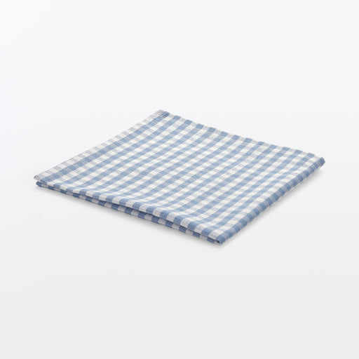 #WK13 YL - Indian Cotton Napkin - Off-white x Blue MDV36A6S MUJI