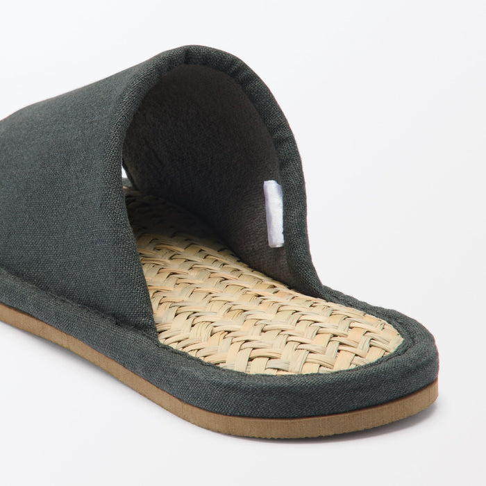Mujo Ys Malay Grass Open Toe Slippers | Summer Home Slippers | MUJI USA