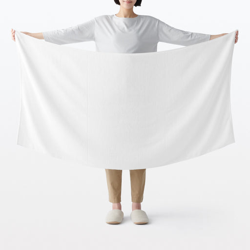 Twin Pile Large Bath Towel Green MUJI