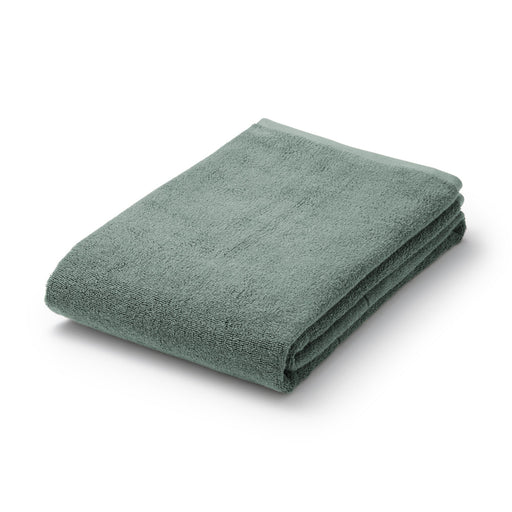 Twin Pile Large Bath Towel Green MUJI