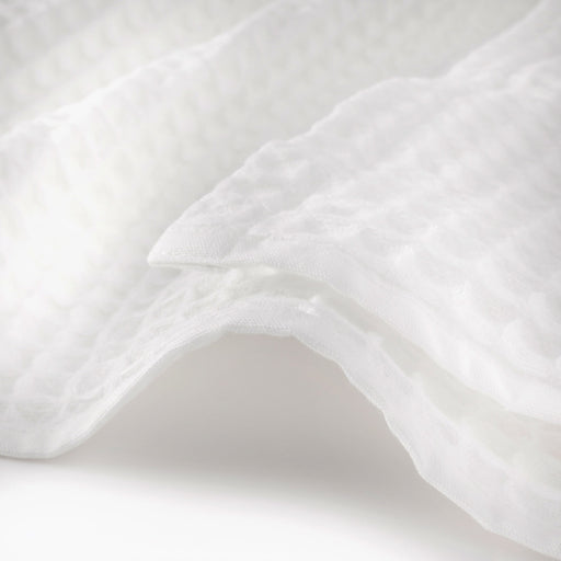 Waffle Face Towel Off White MUJI