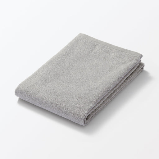Soft Thin Large Bath Towel Gray MUJI